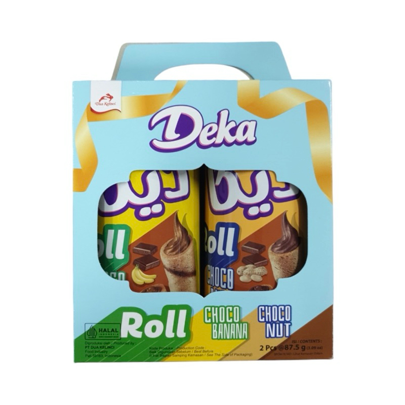 

PROMO! DEKA Wafer Roll Tin Giftbox 220gr - 1 Box (2 Kaleng)