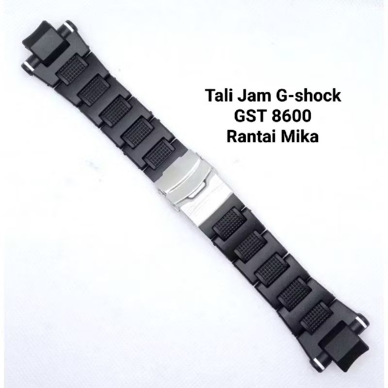 Tali Jam GST 8600 Rantai Mika Strap Tali Jam G-Shock Casio Gst 8600 Strap Hitam