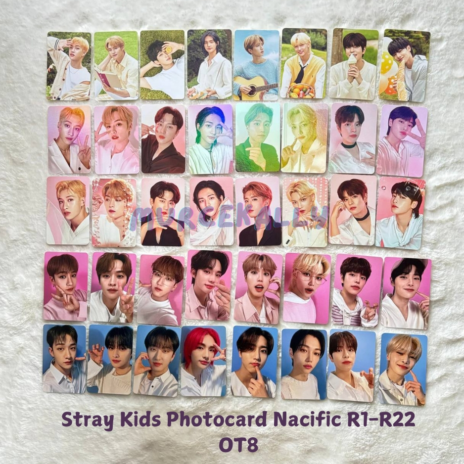 Stray Kids Photocard Nacific R1-R22 OT8 set Official