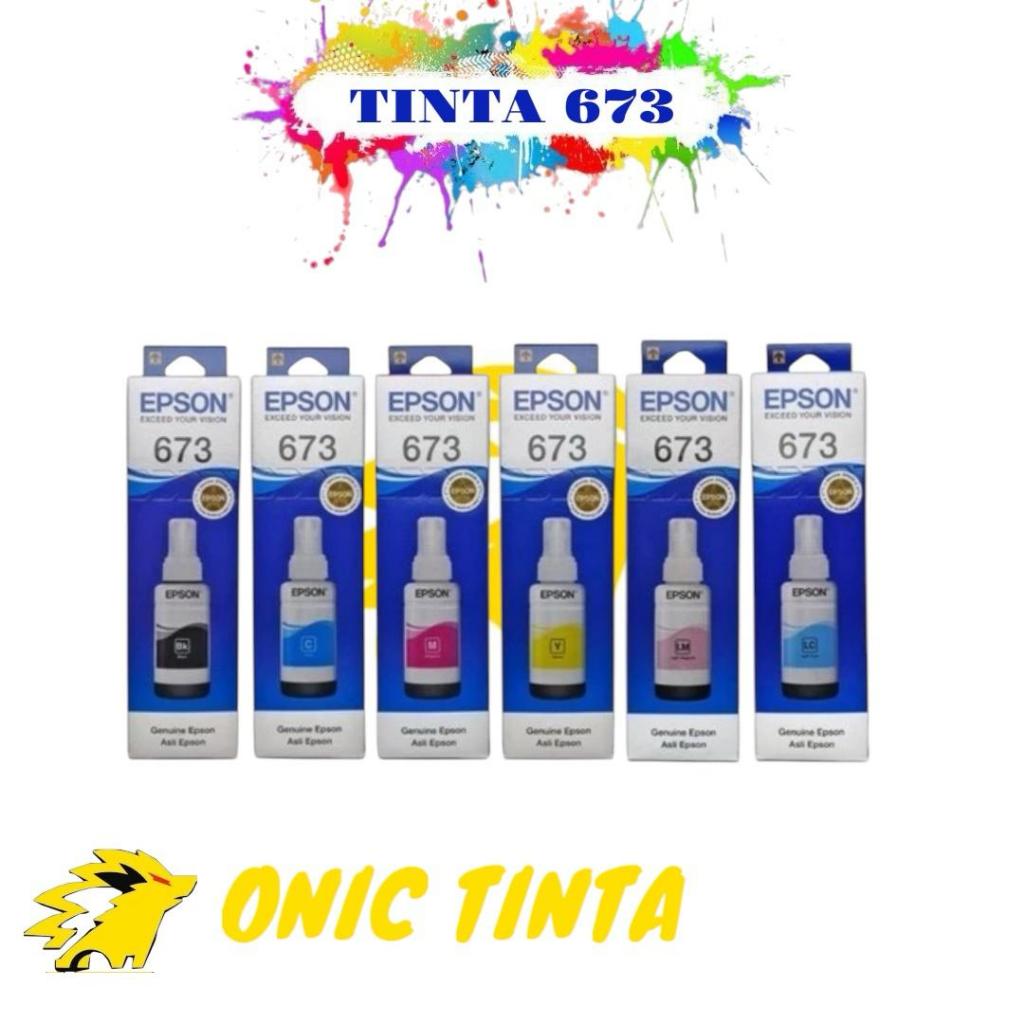 TINTA EPSON 673 1 SET ORIGINAL FOR PRINTER T10, T11, T30, T40W, TX550, TX600FW