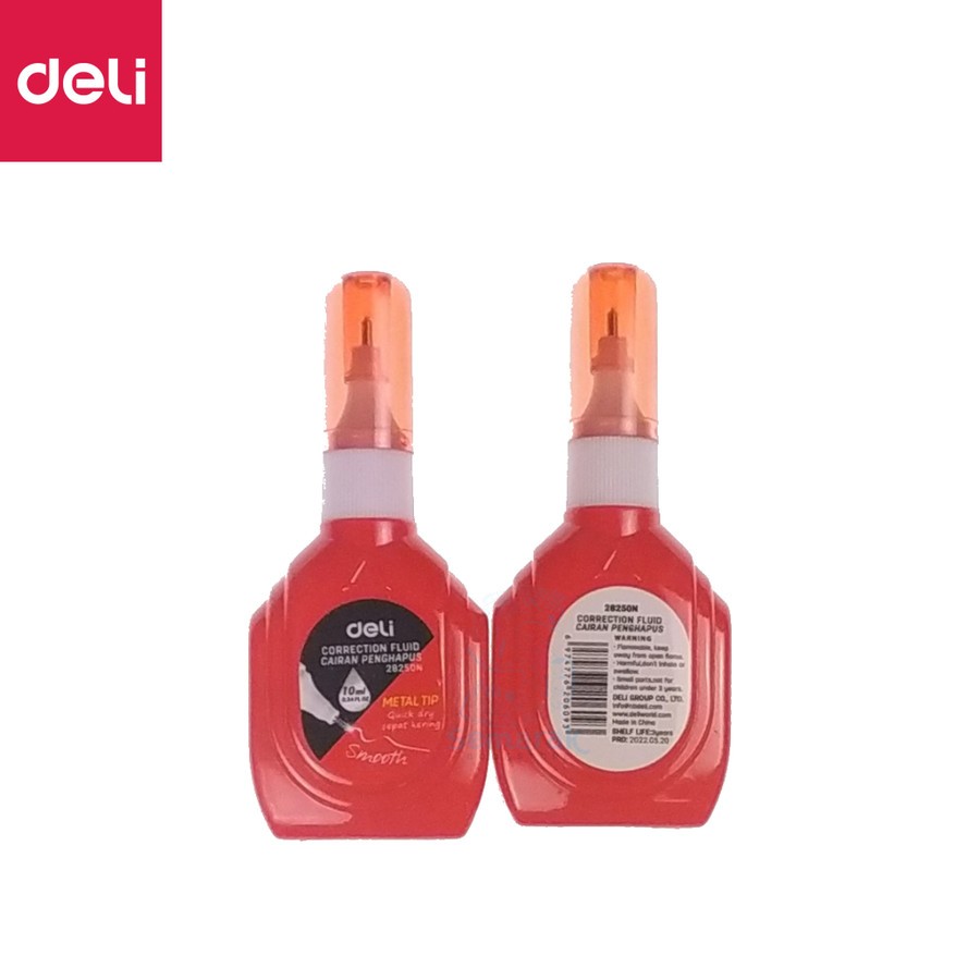 

TIPE X CAIR 10 ML DELI | DELI 28250N CORRECTION FLUID