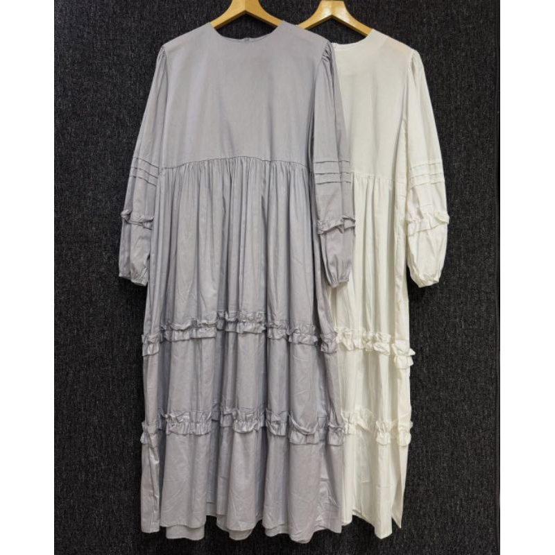 Midi dress katun import/midi dress wanita import /midi dress Korean style