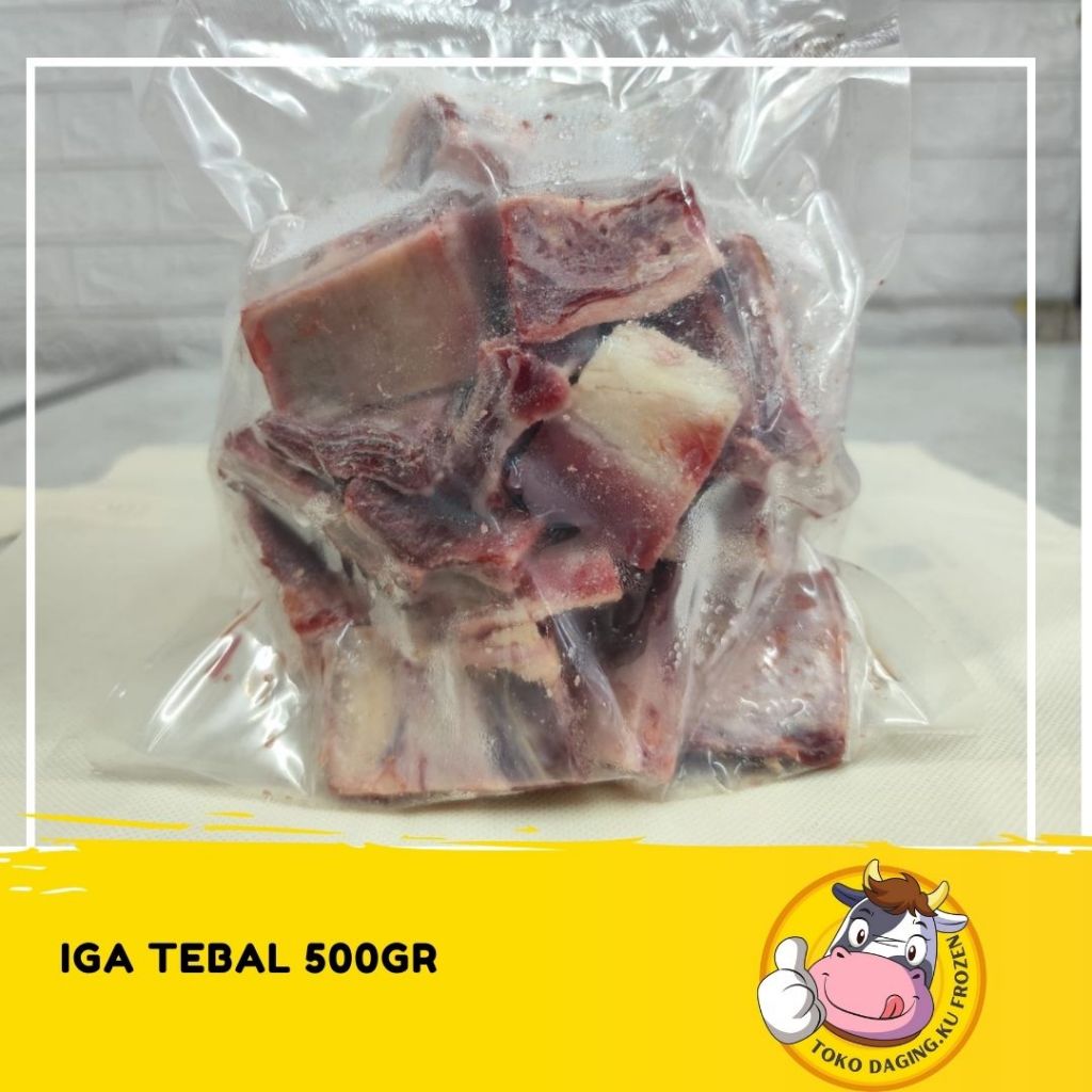 

Daging.Ku - Iga Super Tebal 500GR Iga Jando Bahan Sop Iga Daging Sapi Daging Iga Frozen Food