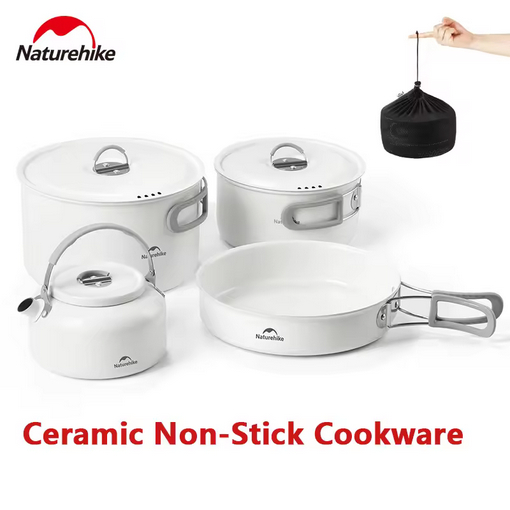 NATUREHIKE CNK2450CF013 PERALATAN MASAK CAMPING - NESTING CERAMIC