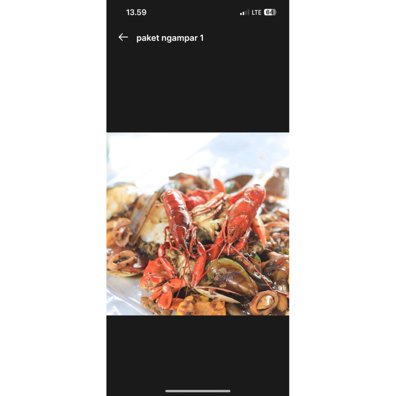 

paket seafood ngampar 20 orang