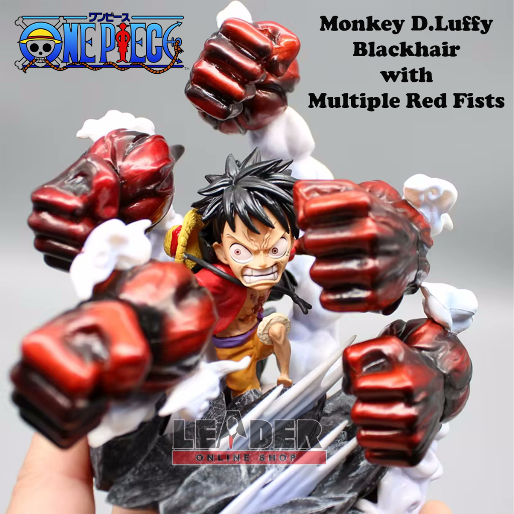 MONKEY D. LUFFY BLACKHAIR GEAR 4 PAJANGAN ACTION FIGURE ONE PIECE 16.5cm SUN GOD WITH MULTIPLE RED F