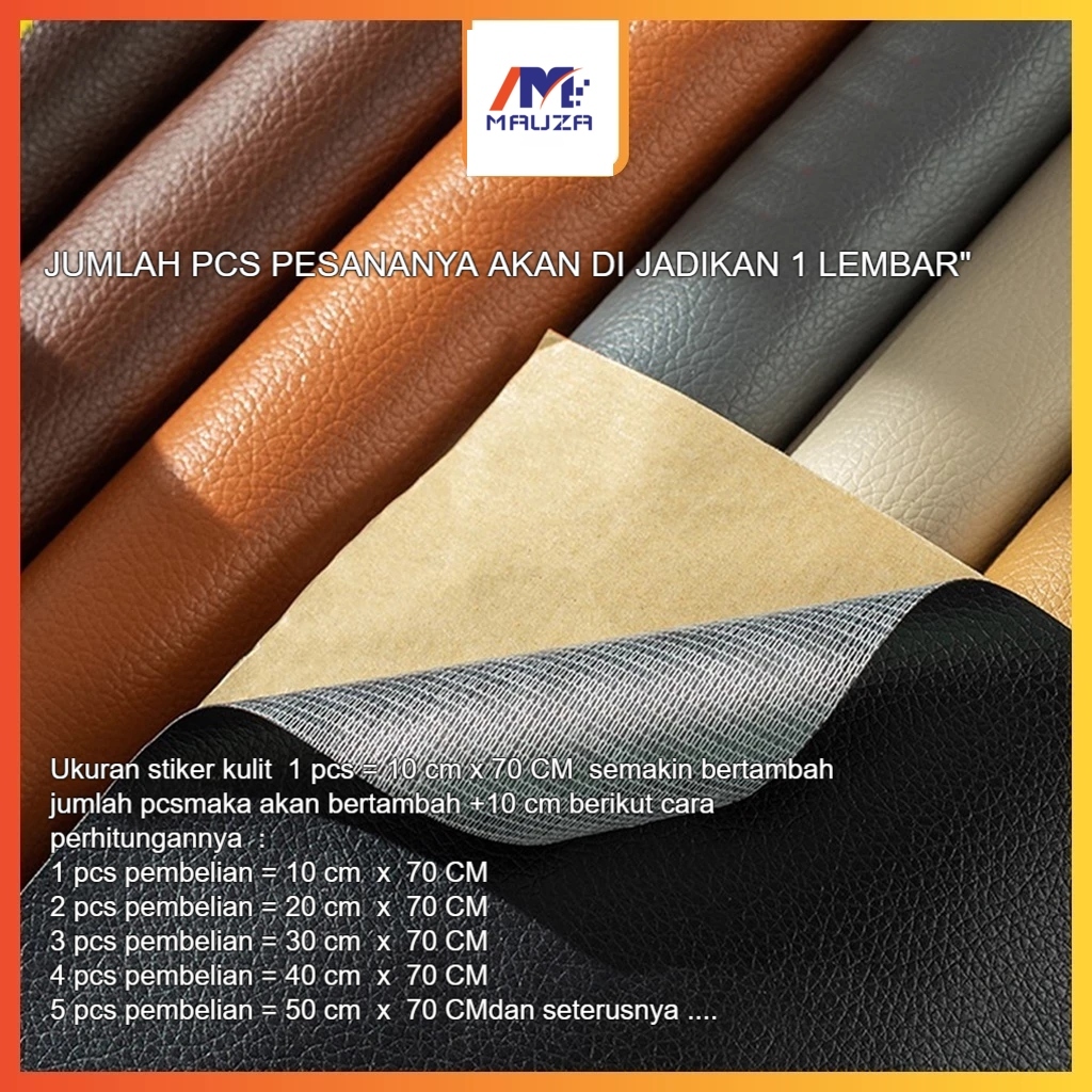 STICKER KULIT | PERBAIKAN KULIT SOFA & TAS JOK MOTOR | STIKER PENAMBAL KURSI RUSAK BISA COD