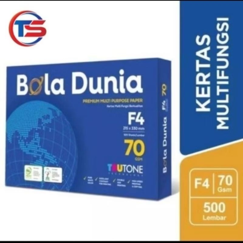 

Bola Dunia Kertas F4 70Gsm