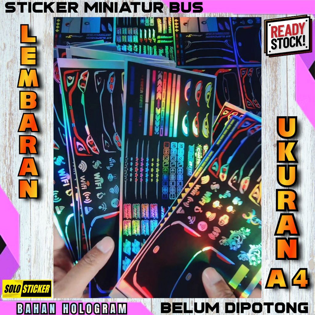 

Stiker Miniatur Lampu Bus Sticker Head Lamp Jetbus 5 Jetbus 3 Hologram