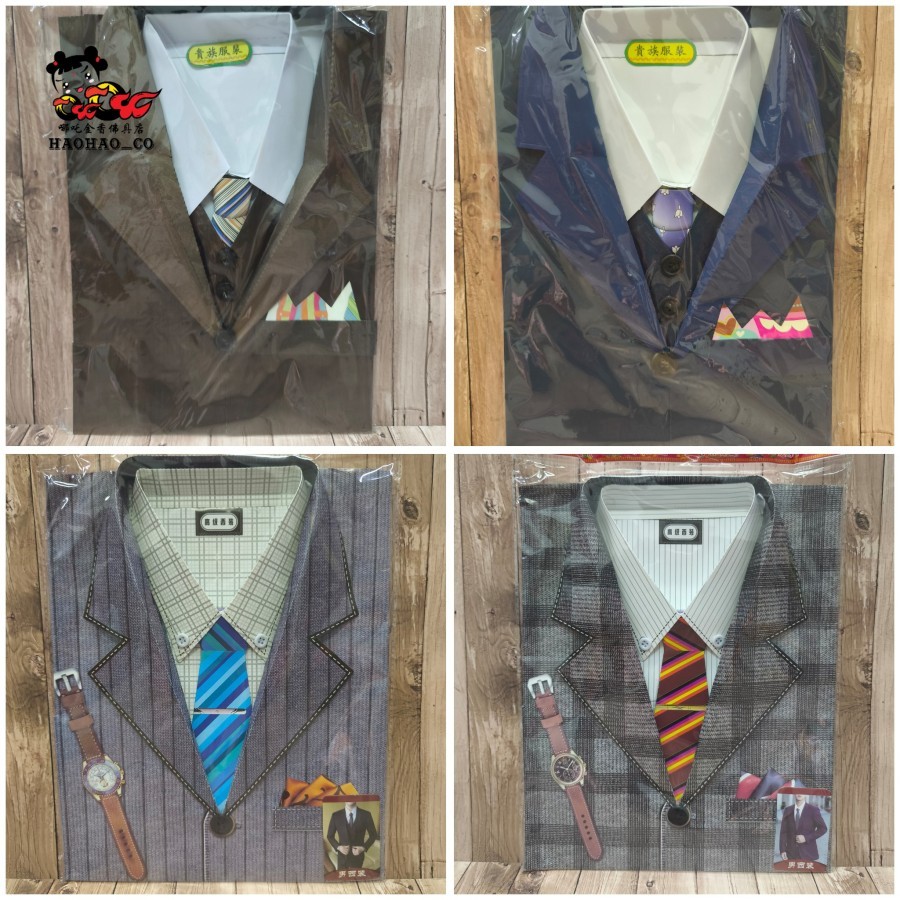 Kertas Sembahyang Baju Jas Formal Tebal Pria / Cowo / Laki - Laki Untuk Sembahyang Leluhur / Orang M