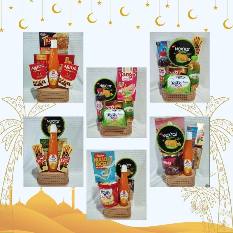 

Parcel lebaran bingkisan snack simpel