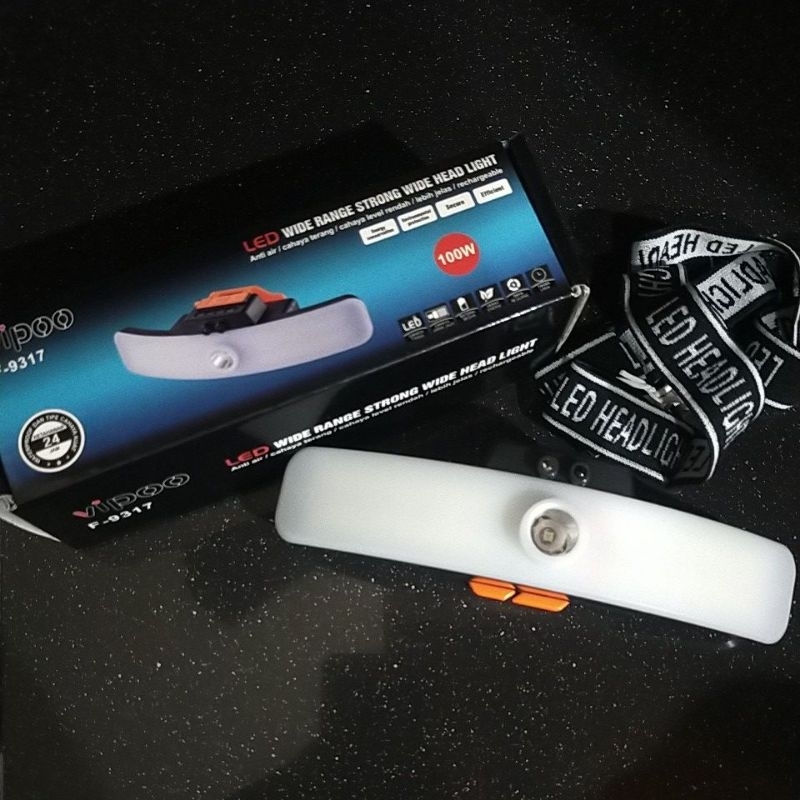 SENTER KEPALA LED VIPPO F9317/ 100W