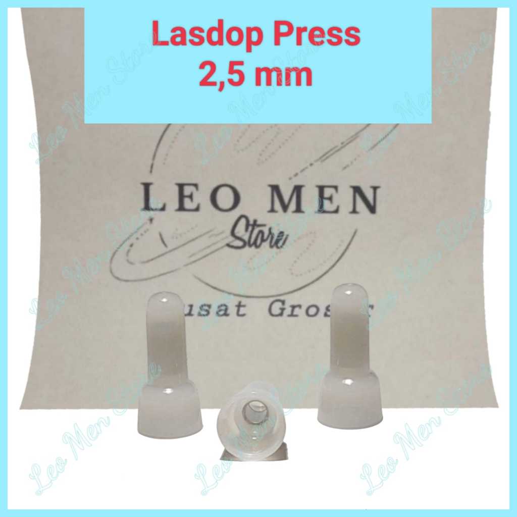 Lasdop Press 2,5 mm~Lasdop Jepit  2,5 mm~Penjepit Kabel 2,5 mm~Penutup Kabel 2,5 mm~50 Pcs