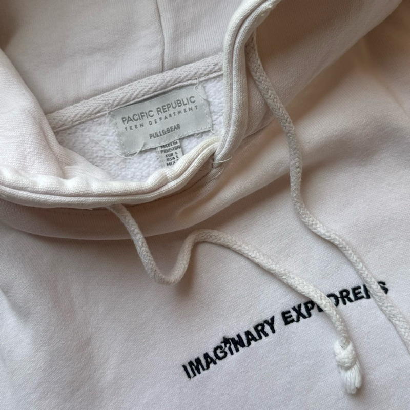 Preloved Hoodie Pacific Republic PnB Cream Jaket Wanita Pria