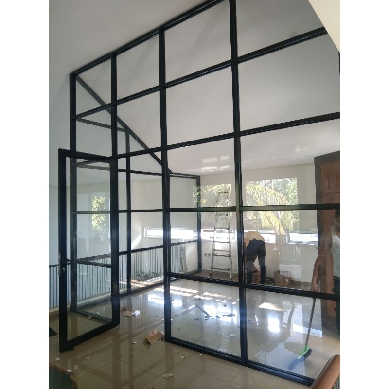 partisi aluminium kaca