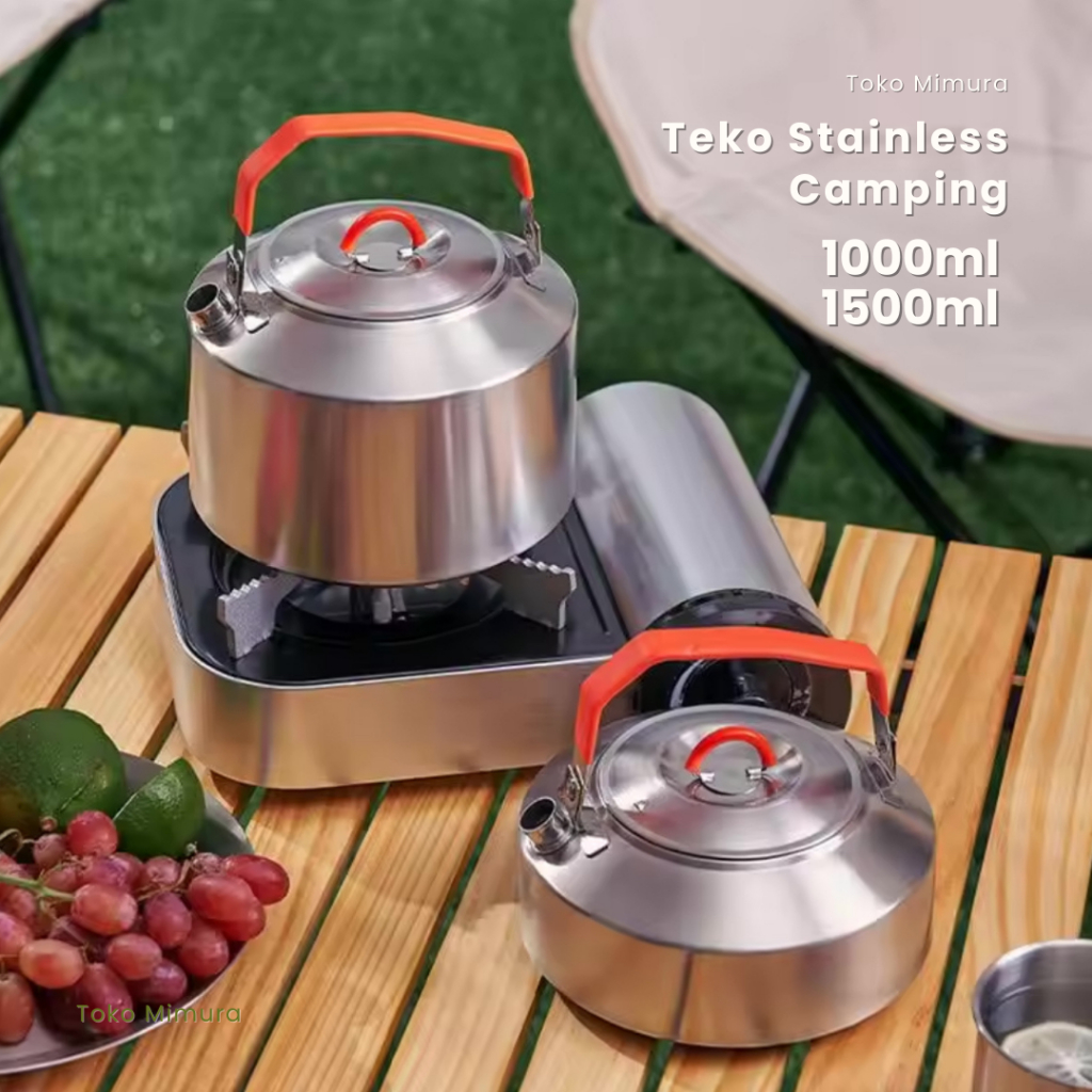 Teko Camping Outdorr Stainless Alat Masak Camping