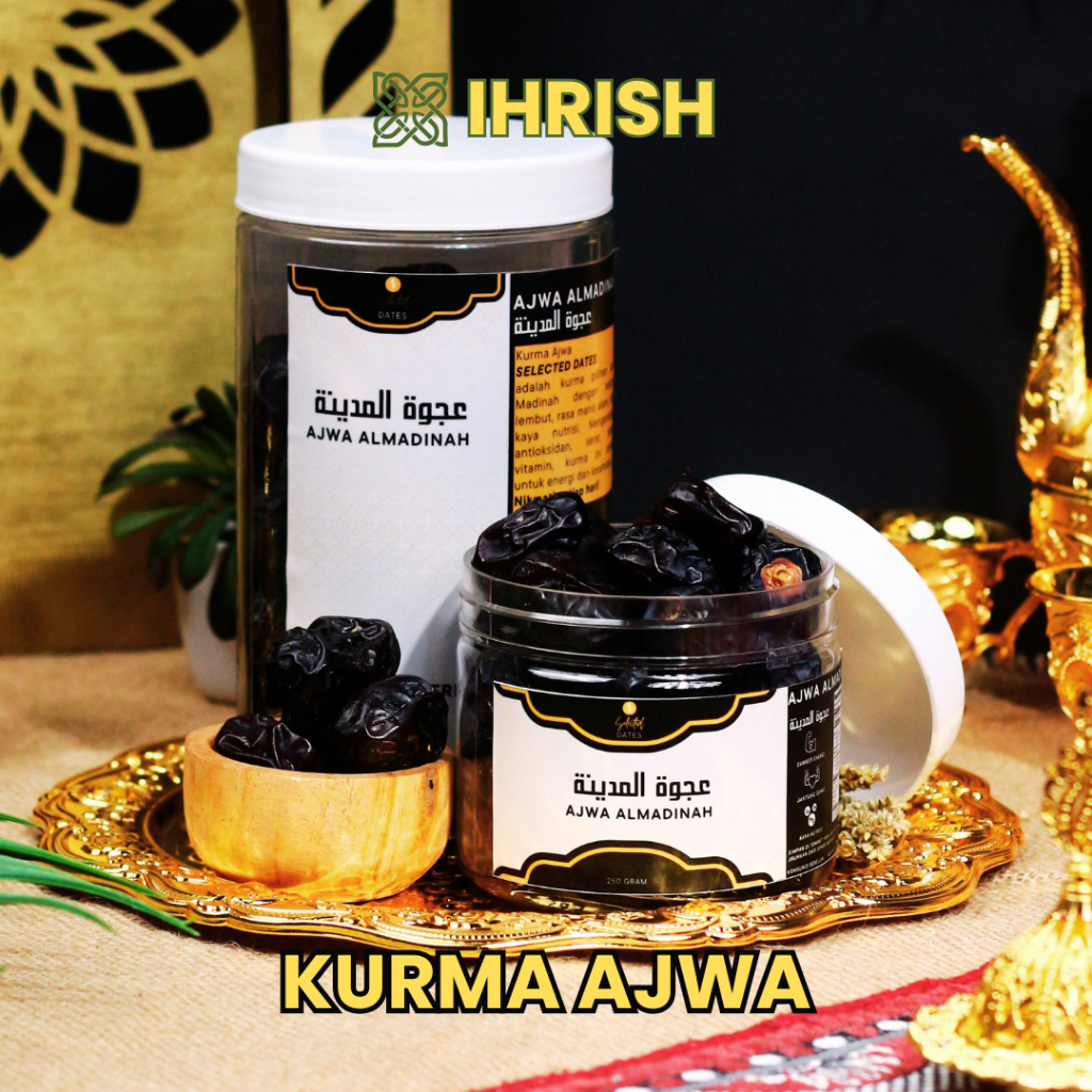

IHRISH - Kurma Ajwa Premium | Kurma Ajwa Madinah | Kurma Ajwa | Kurma Ajwa Original Premium