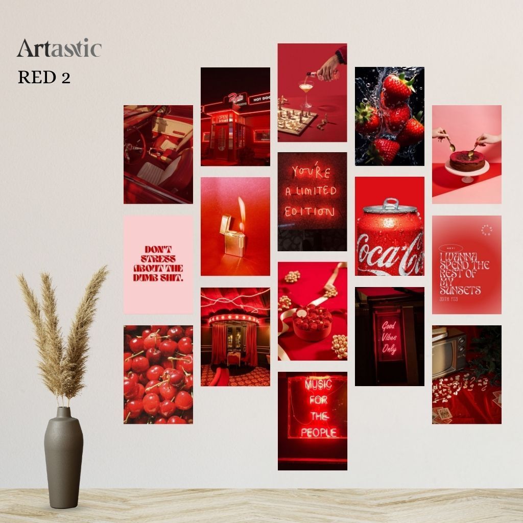 Poster Dinding Aesthetic Hitam Merah Wall Poster Aesthetic Black Red Poster Aesthetic Poster Estetik