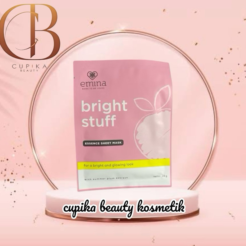 EMINA BRIGHT STUFF SHEET MASK - MASKER WAJAH EMINA TISU