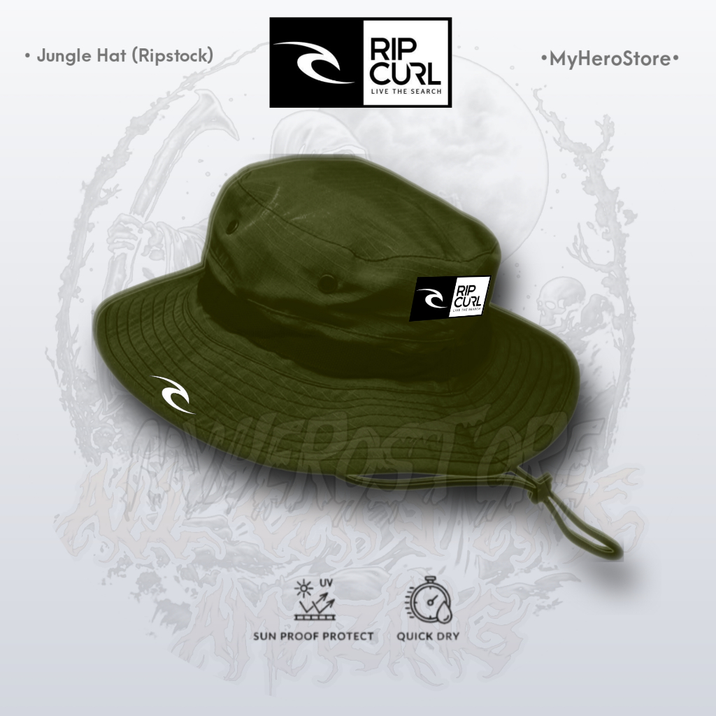 RIPCURL ----TOPI RIMBA----OUTDOOR CAPS----HIKING ADVENTURE CAPS----TOPI RIMBA+STOPPER---ALL SIZE DEW