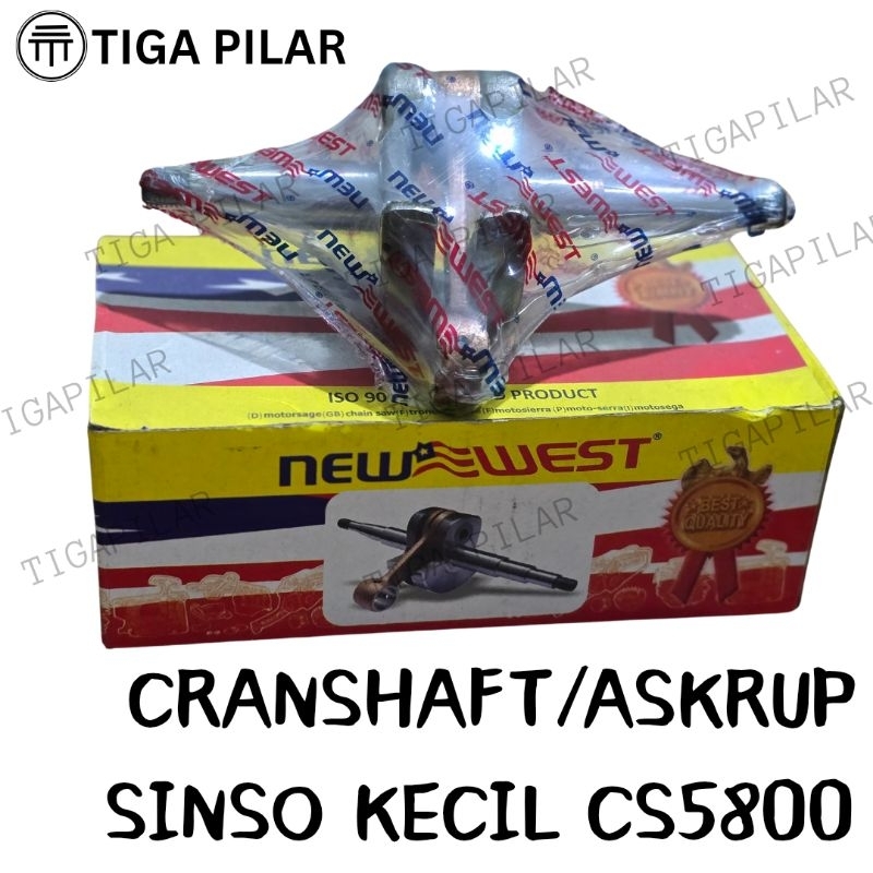 CRANKSHAFT ASKRUK ASKRUP KRUKAS SOKAR CHAINSAW SINSO SENSO KECIL MINI CS5800 NIXON NEWEST