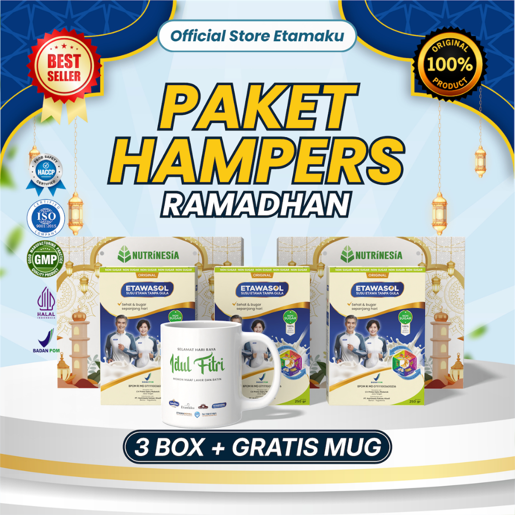 

Hampers Lebaran Susu Etawa 3 Box Mug Box Eksklusif Paket Gift Ramadhan Parcel Idhul Fitri Etawasure Etawasol Etawaroyal
