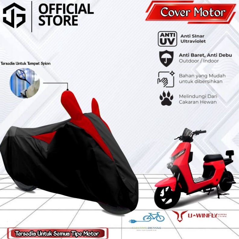 KODE F1S Cover motor listrik Uwinfly D6sarung sepeda listrik bahan Polyester 1 anti air