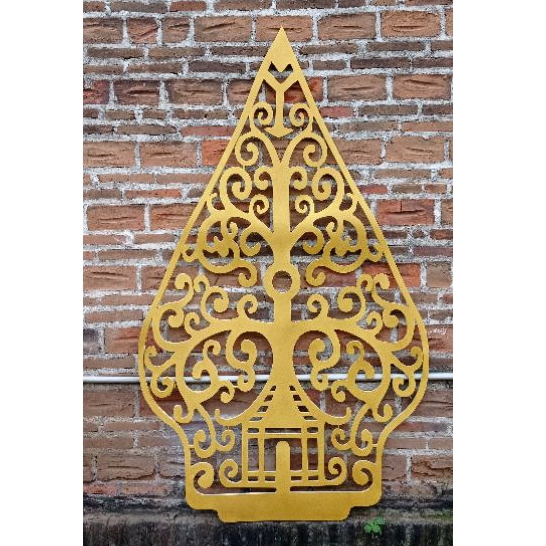 Tinggi 240cm gunungan wayang dekorasi bahan spon karet ukiran spon ati