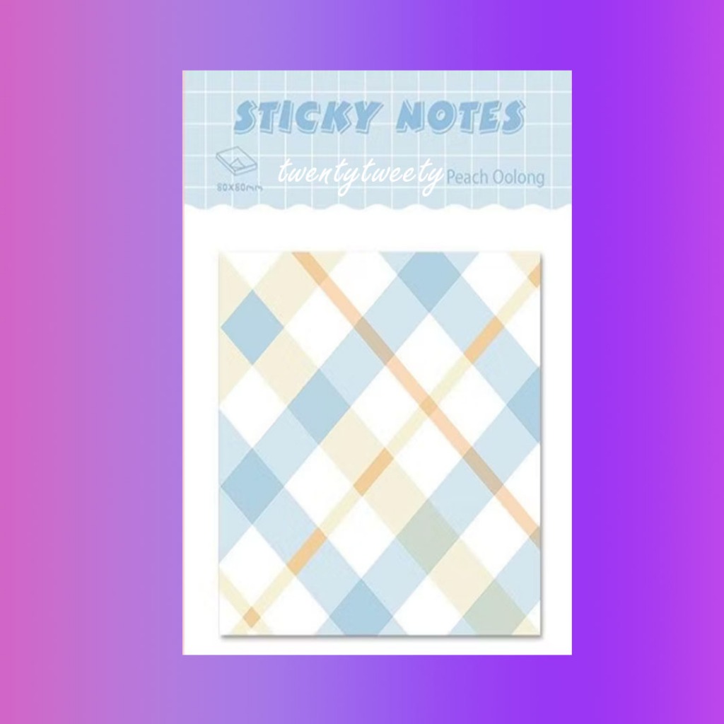 

TwentyTweety Sticky Notes Corak Motif Memo Kecil Warna untuk Catatan di Buku Kantor dll