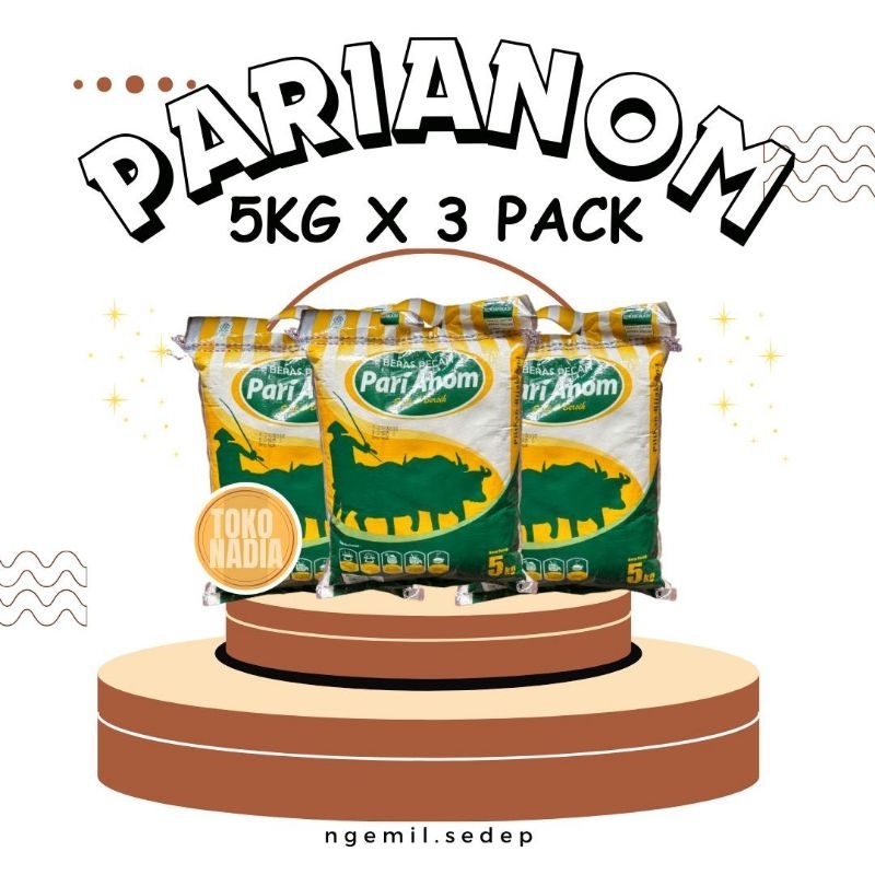 

beras parianom dan lainnya 5kgx3