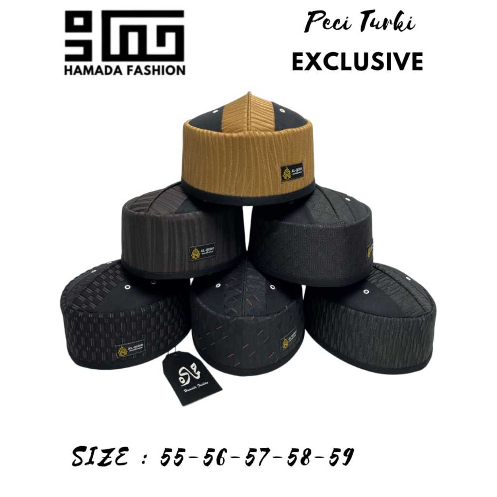 Peci Turki Exklusive, Peci Sholat, Peci Hamada Fashion, Peci Haji, Peci Lipat