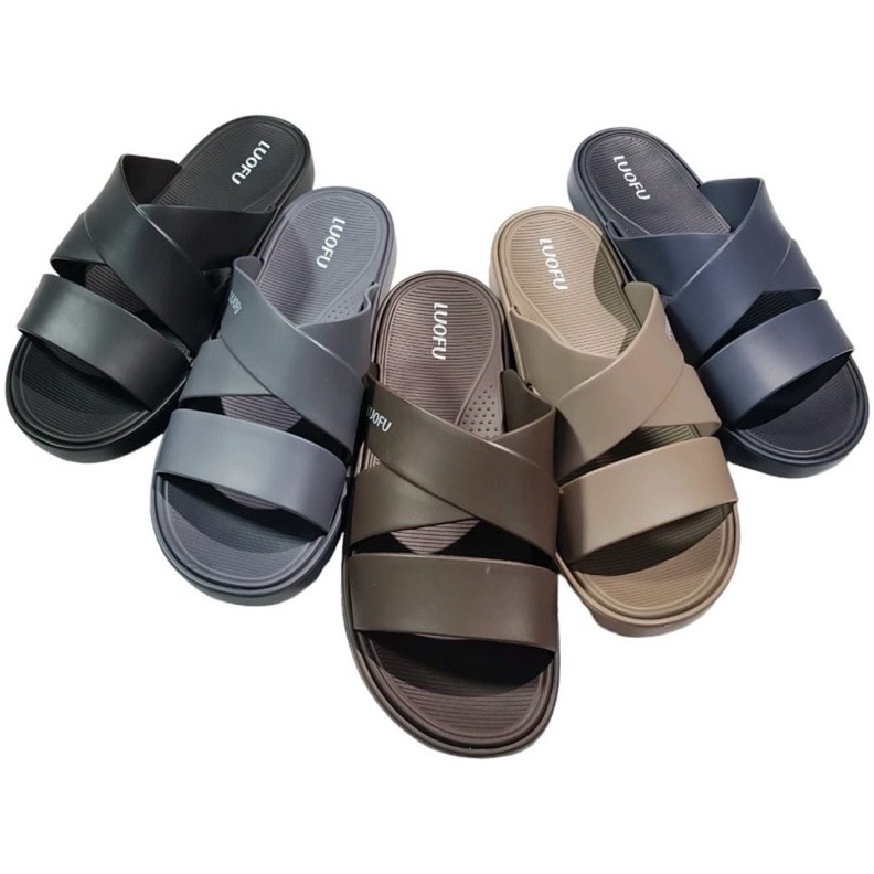 KODE L29H SENDAL LUOFU TALI SILANG COWOK  SENDAL LUOFU