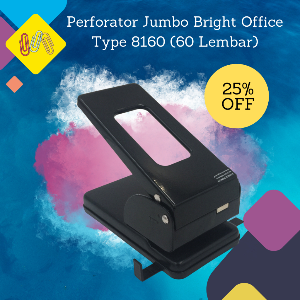 

Perforator / Punch ID Card / Pembolong Kertas No. 8160 Bright Office
