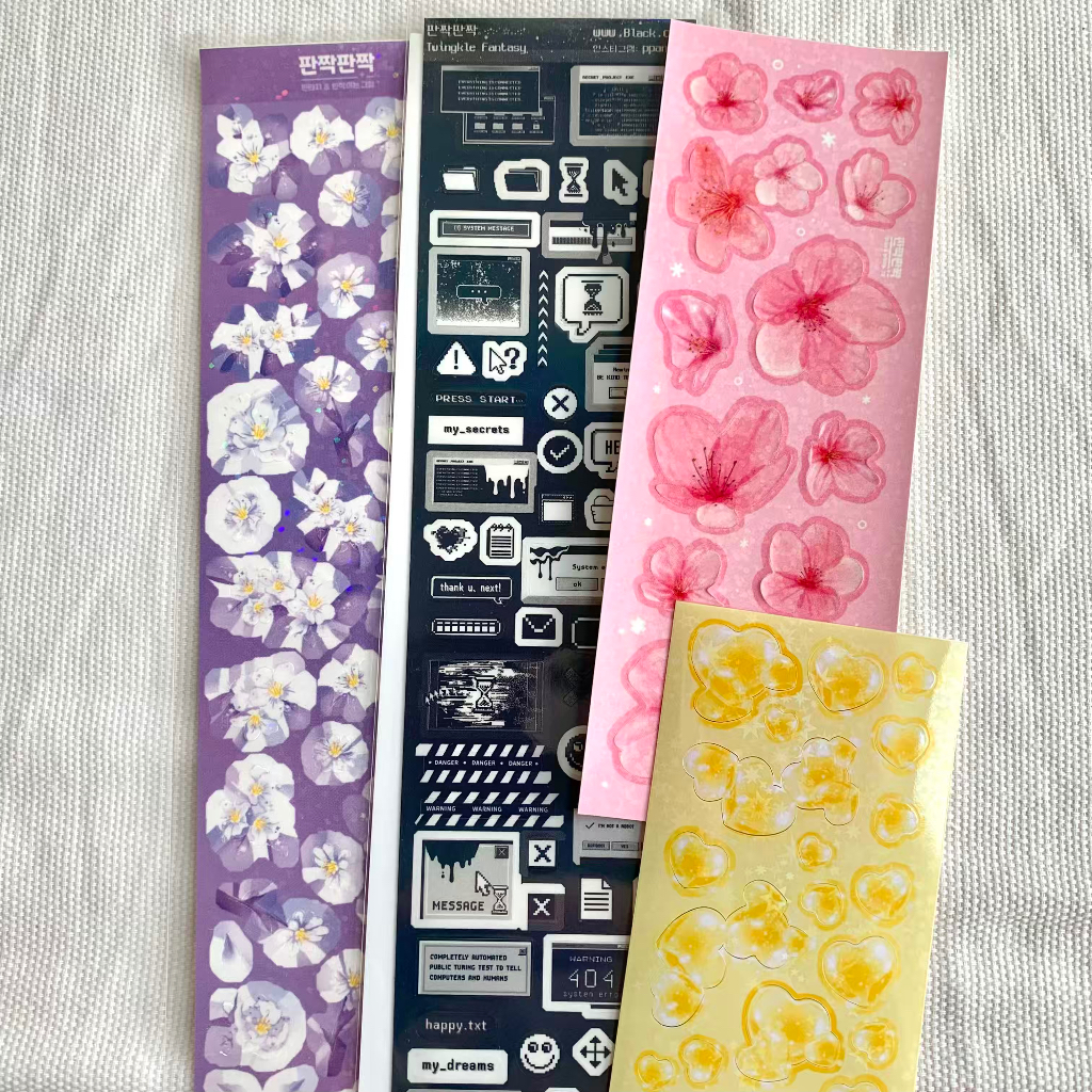 

Ppanjj sticker korea polco deco flower, speech bubble, internet, highteen, crystal, black and white, glitch, retro, rose, green, blue, pink, chandelier, sakura, scroll