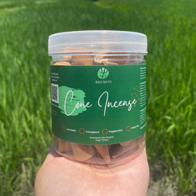 [PREMIUM QUALITY CONE INCENSE] Bali Bath Dupa Gaharu Ratus Hio Kerucut Pouch - Pengharum Ruangan den
