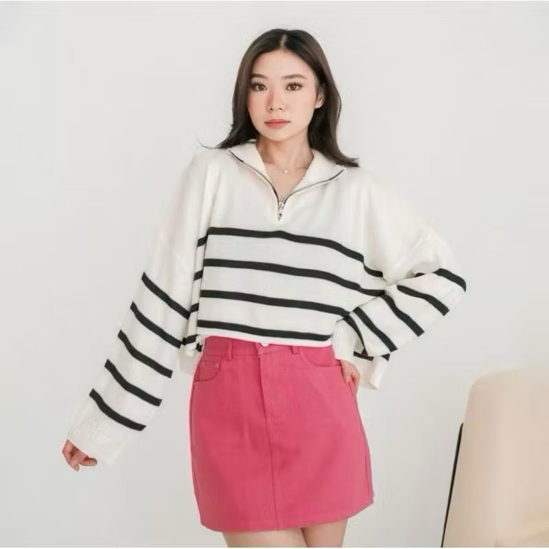 FREE ONGKIR FUSION.ID SWEATER KNIT HAE IN (OST QUEEN OF TEARS) - ATASAN RAJUT PREMIUM