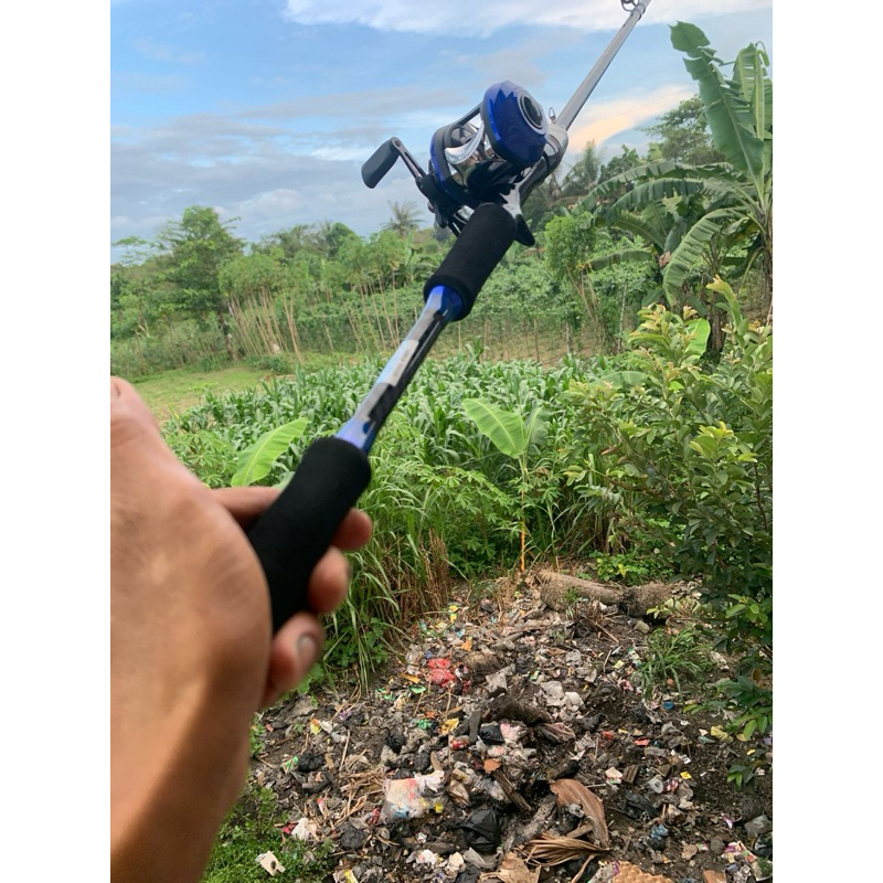 joran zorro medium carbon 1.8m satu set reel zorro tyfe bc dan spining reel3000