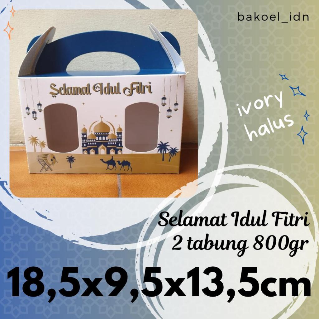 

Gable Box Dus IVORY Toples Tabung Kue 800 Isi2 Hampers Edisi Lebaran