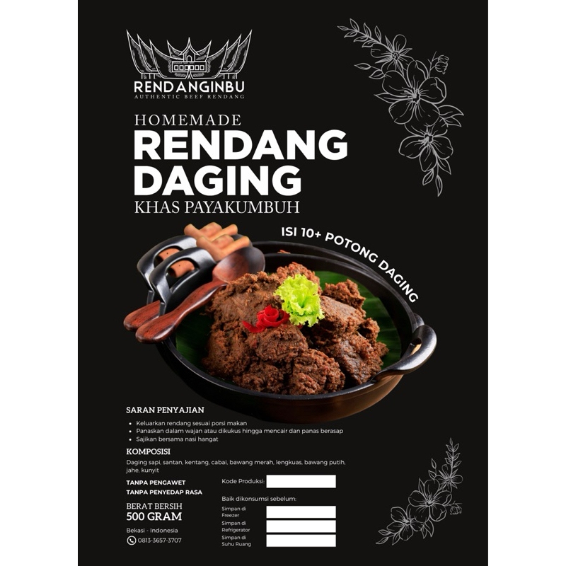 

Rendang Frozen Payakumbuh Ready To Eat