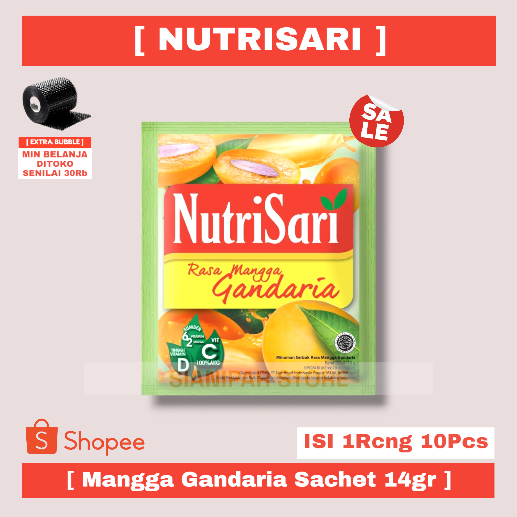 

NUTRISARI INSTANT DRINK MANGGA GANDARIA SCT 14g