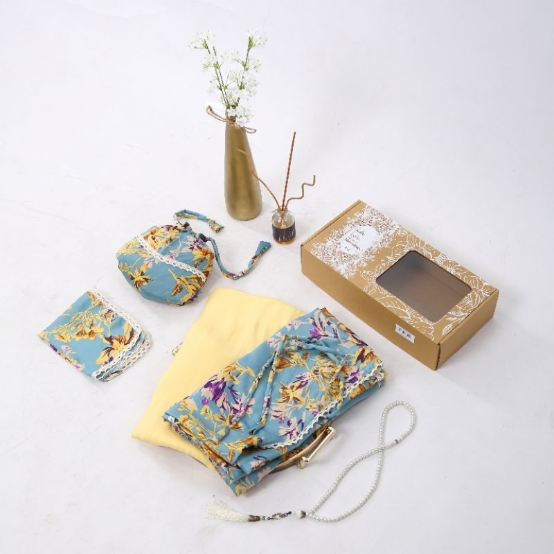 Poeti-Mukena Traveling 2in1 Mini Pouch Mumbai Silky Premium