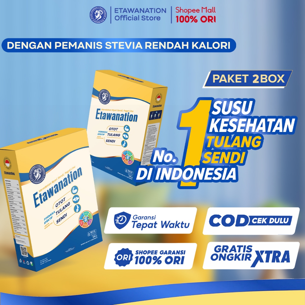 

PAKET 2 BOX Etawanation Susu Kambing Etawa Plus Kolagen Herbal