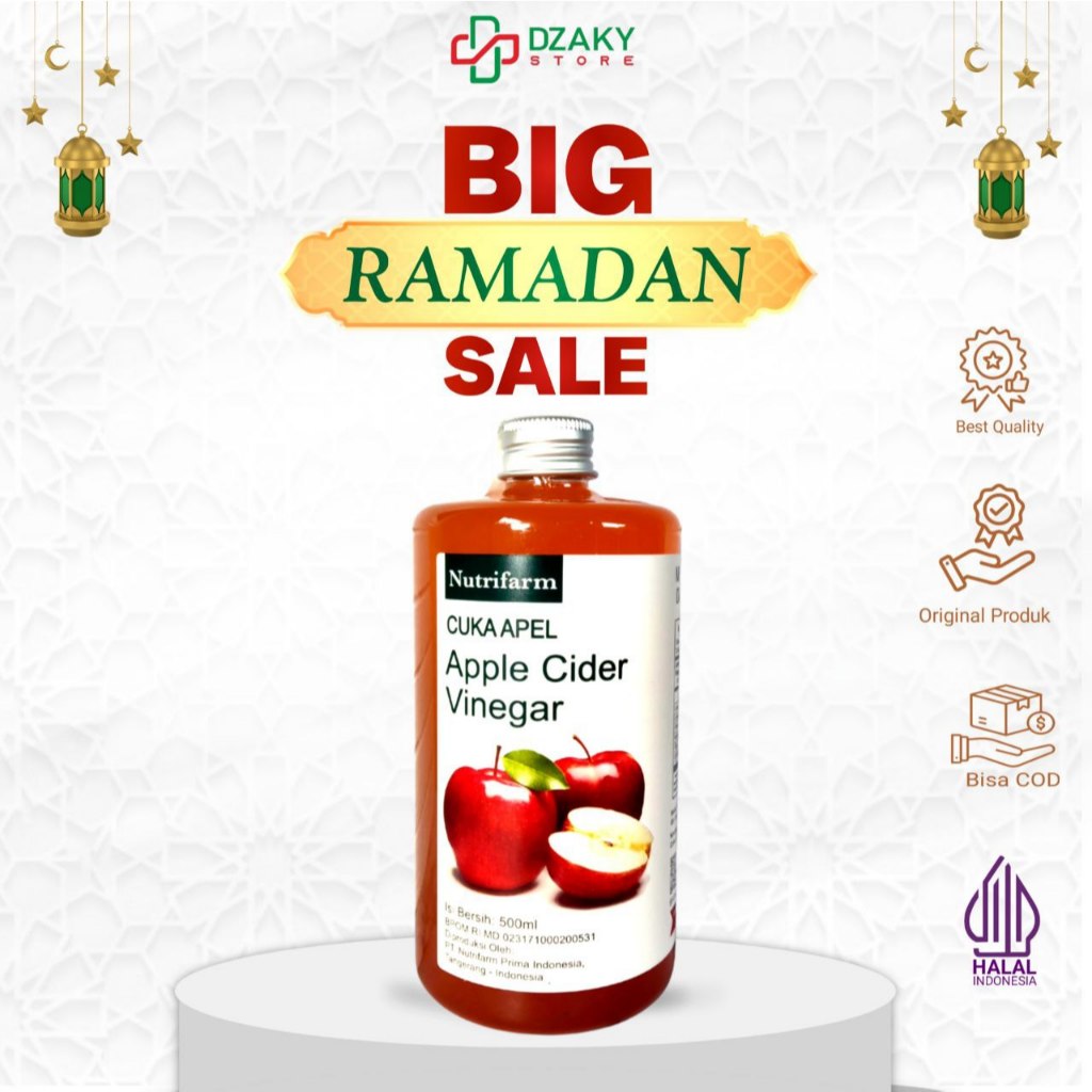

Cuka Apel With Mother 500ml Murni Tanpa Campuran 100% Asli