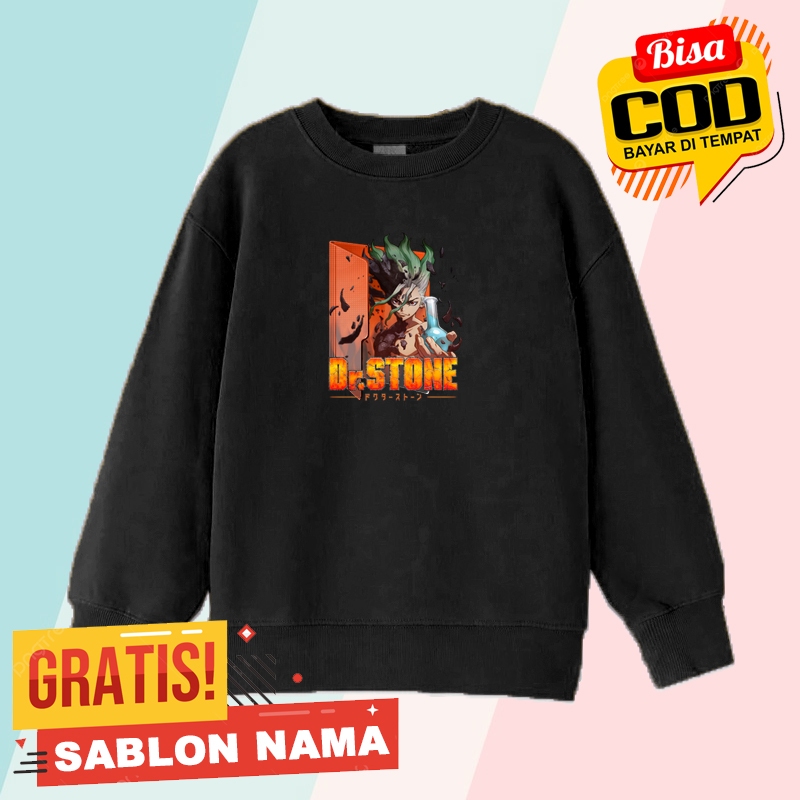 Sweater Anak Dr Stone Senku / Jaket Anak Laki Laki & Perempuan Dr Stone Senku