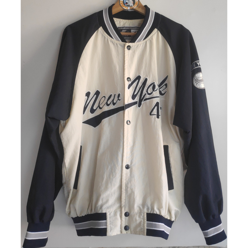 STARTER Varsity Jacket New York 45 Jaket Varsiti Stadium Baseball Vintage Basebal