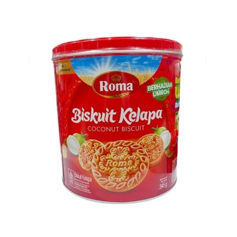 

Roma Biskuit Kelapa Coconut Biscuit Kaleng Lux Tin 345 Gram