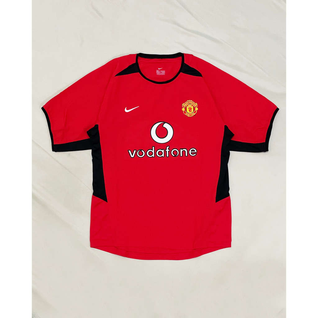 Retro Remake Manchester United Home Kit 2002 2003 2004 Jersey Bola Vintage