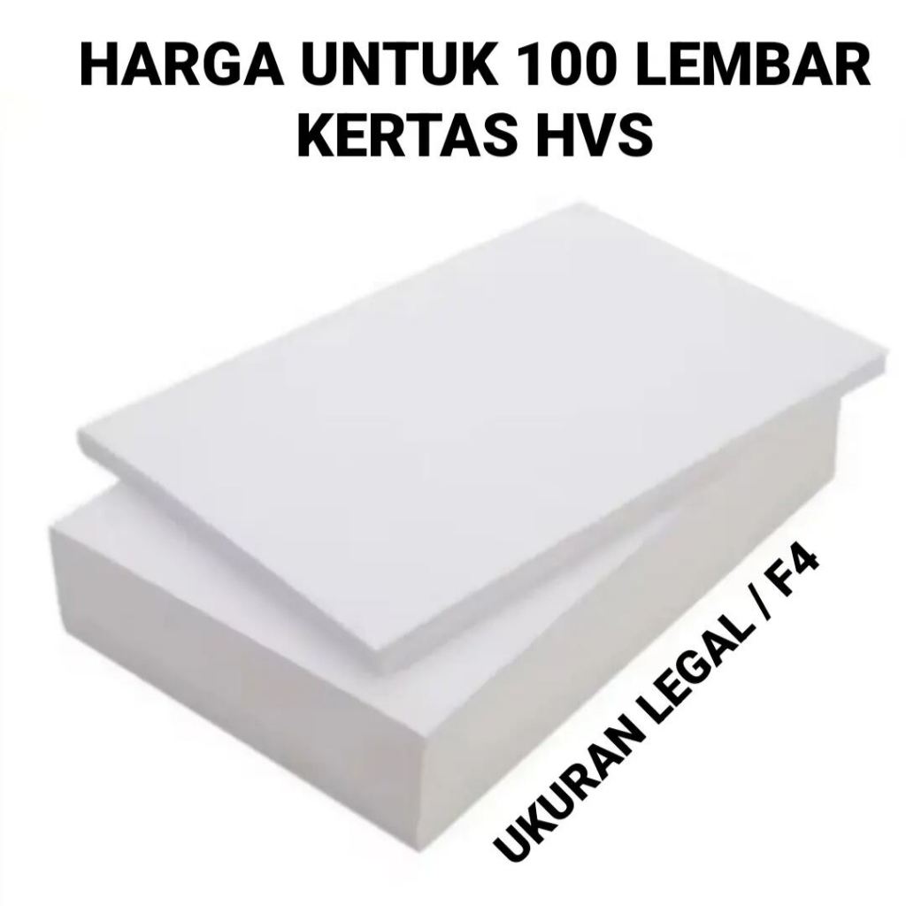

KERTAS HVS UKURAN F4 / COPY PAPER / KERTAS FOTOKOPI 70 GSM ISI 100 LEMBAR MERK SIDU