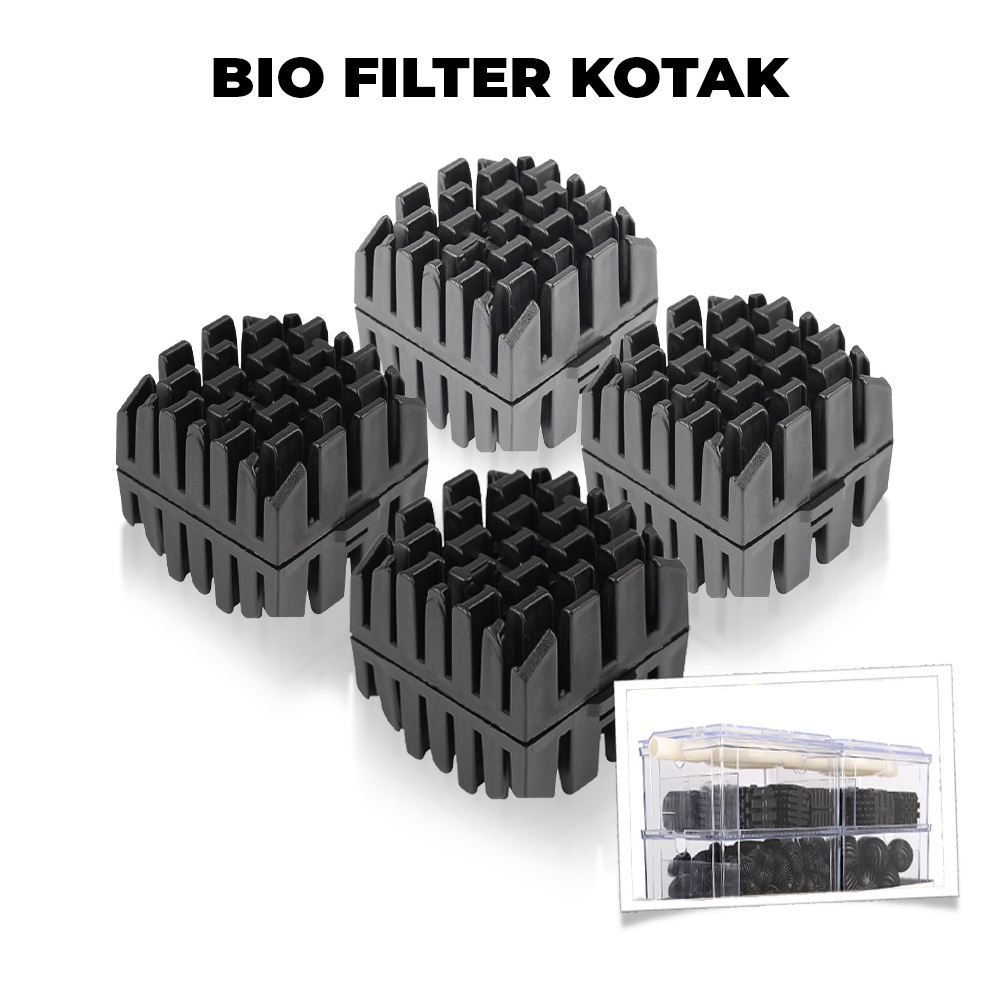 Bio Filter Kotak Akuarium Kolam Per 4 Biji Top Filter Talang Penjernih Akuarium