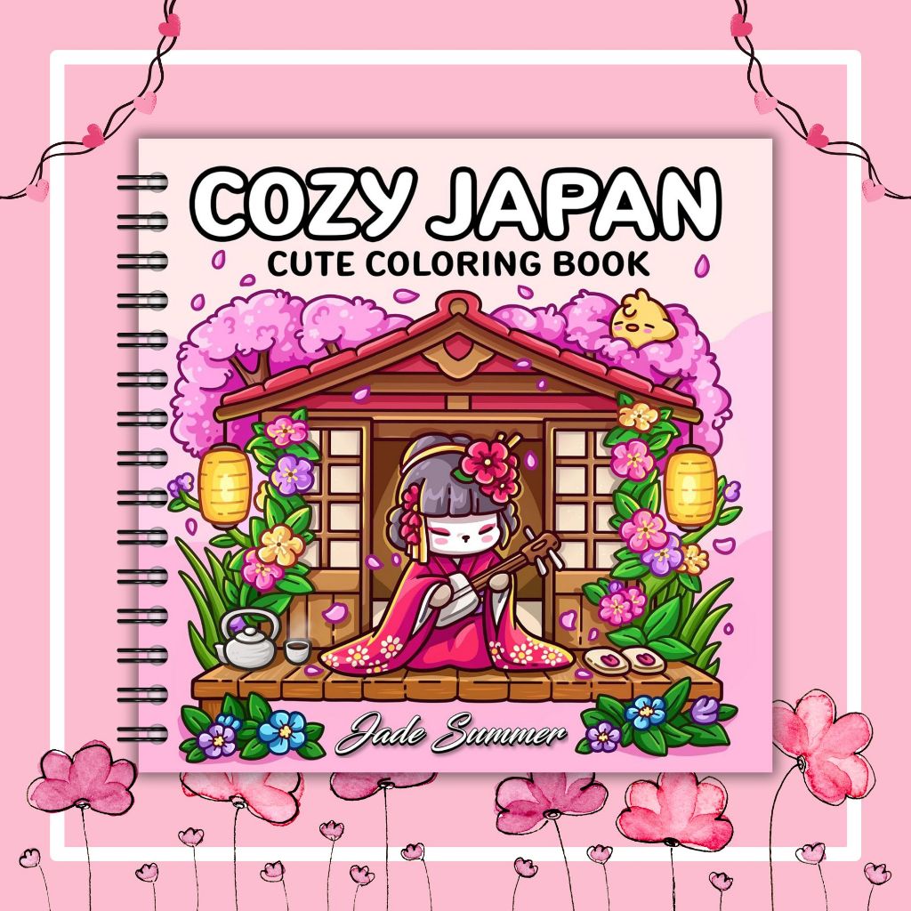 

Cozy Japan Coloring Book Buku Merwanai cozy japan tebal 200gsm